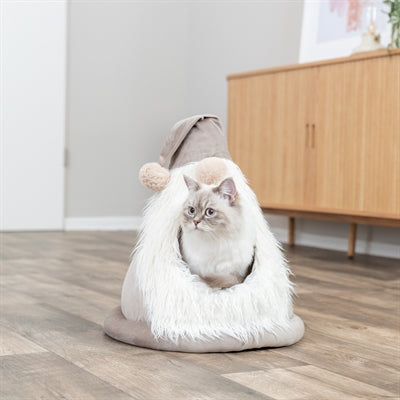 Trixie Xmas Tent Kabouter Velvet Look Beige