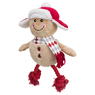 Trixie Xmas Peperkoekman Met Flostouw Benen Pluche / Katoen
