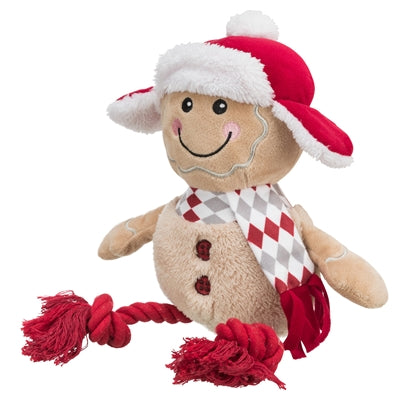 Trixie Xmas Peperkoekman Met Flostouw Benen Pluche / Katoen
